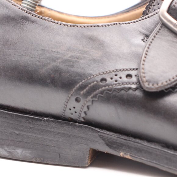 Bally of Switzerland Takar Men\'s Size 8.5 D Dress Monk Strap Black Leather Shoes main image 8